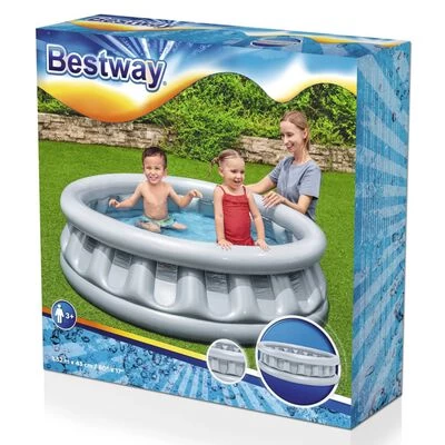 Bestway Opblaasbaar Zwembad - 152 X 33 Cm - Zilverkleurig - 3+ - Afbeelding 10