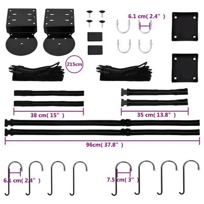VidaXL Zwembadbeugel Voor Overkapping Staal - Afbeelding 10