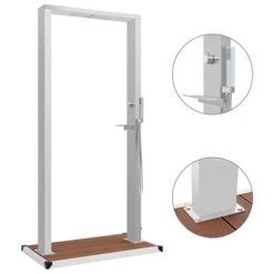 VidaXL Buitendouche Met Bak HKC Roestvrij Staal