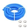 VidaXL Zwembadslang Met Klemmen 38 Mm 6 M Blauw