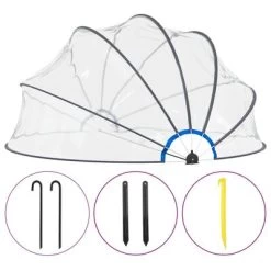 VidaXL Zwembadkoepel 440x220 Cm