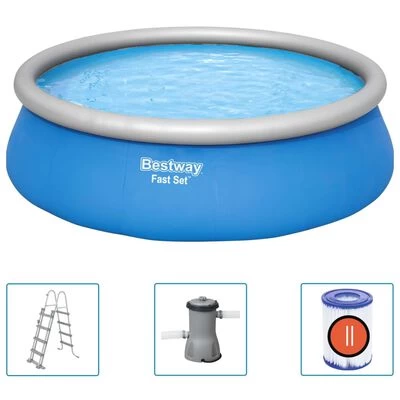 Bestway Zwembadset Fast Set Opblaasbaar Rond 457x122 Cm