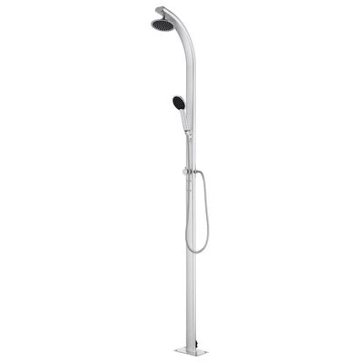 VidaXL Buitendouche Met Grijze Basis 220 Cm Aluminium - Afbeelding 3