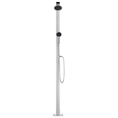 VidaXL Buitendouche Met Grijze Basis 220 Cm Aluminium - Afbeelding 5