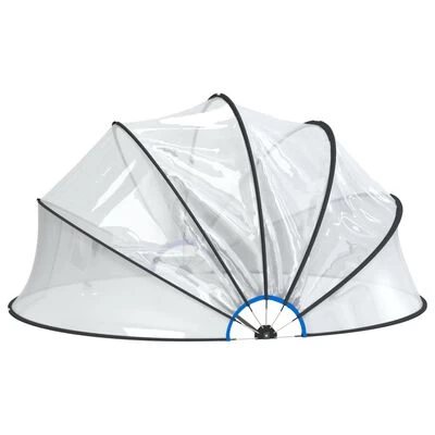 VidaXL Zwembadoverkapping Met Beugel Rond 440x220 Cm PVC - Afbeelding 5