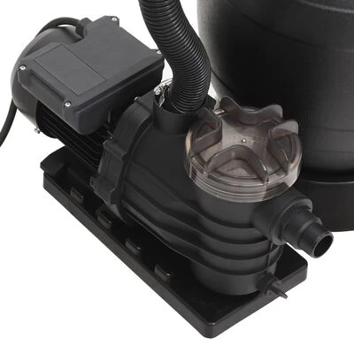 VidaXL Zwembadzandfilter Met 6-voudig Ventiel Zwart - Afbeelding 5