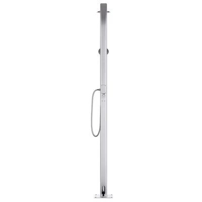 VidaXL Buitendouche Met Grijze Basis 220 Cm Aluminium - Afbeelding 6