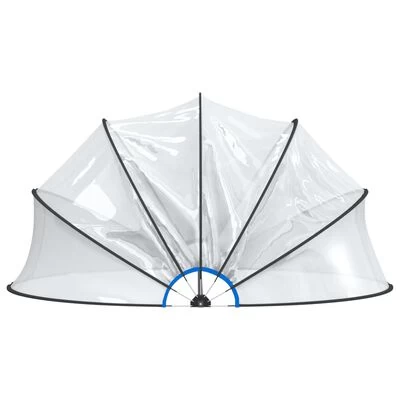 VidaXL Zwembadoverkapping Met Beugel Rond 440x220 Cm PVC - Afbeelding 6