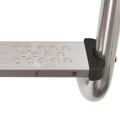 VidaXL Zwembadladder Met 3 Sporten 120 Cm Roestvrij Staal 304 - Afbeelding 6